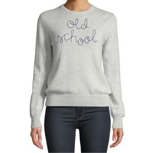 LINGUA FRANCA Cashmere Old School embroidered sweater